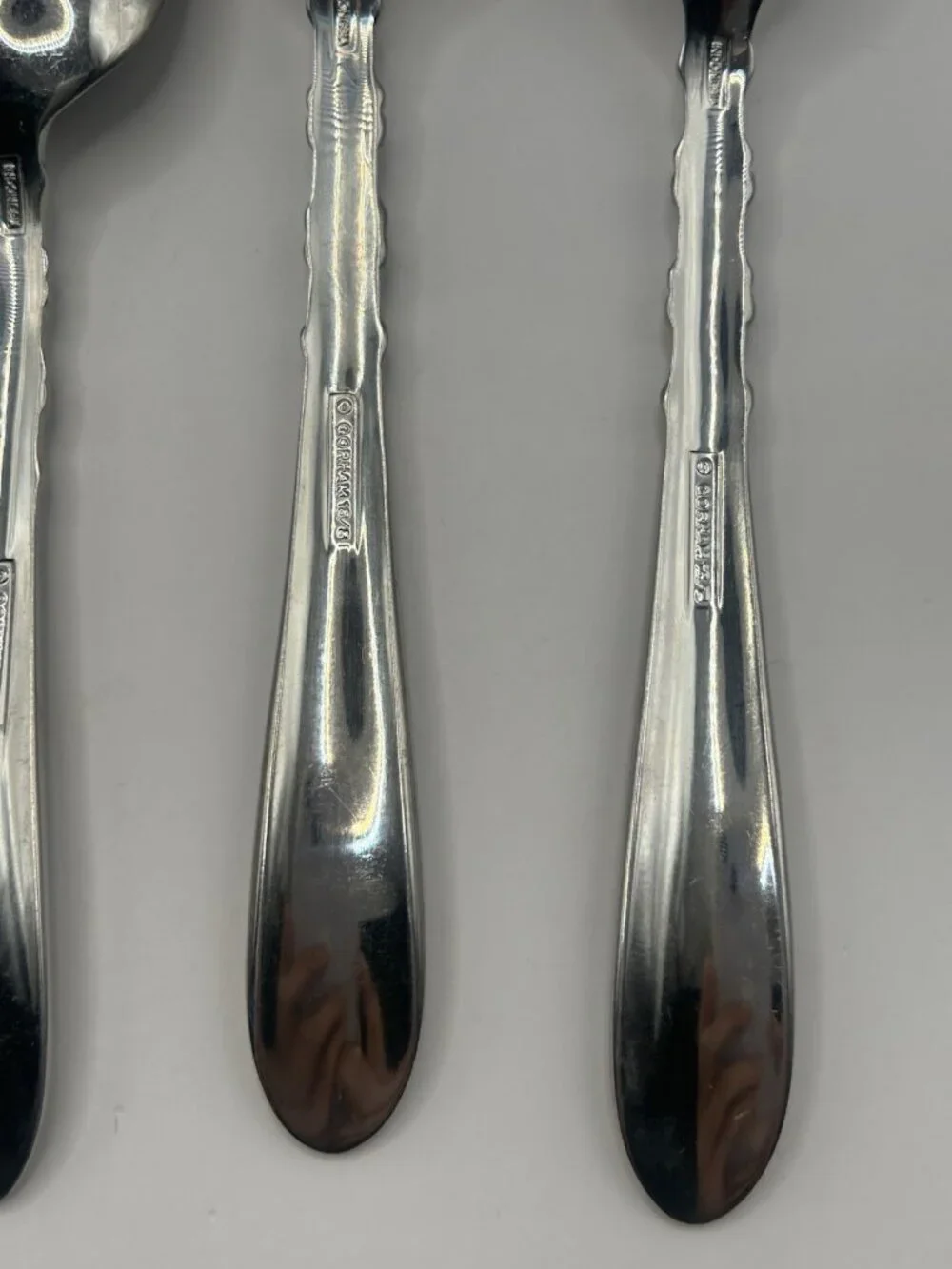 Gorham Ballet Ribbon Stainless Flatware 9 Pc Fork Spoon Knife Set Discontinued